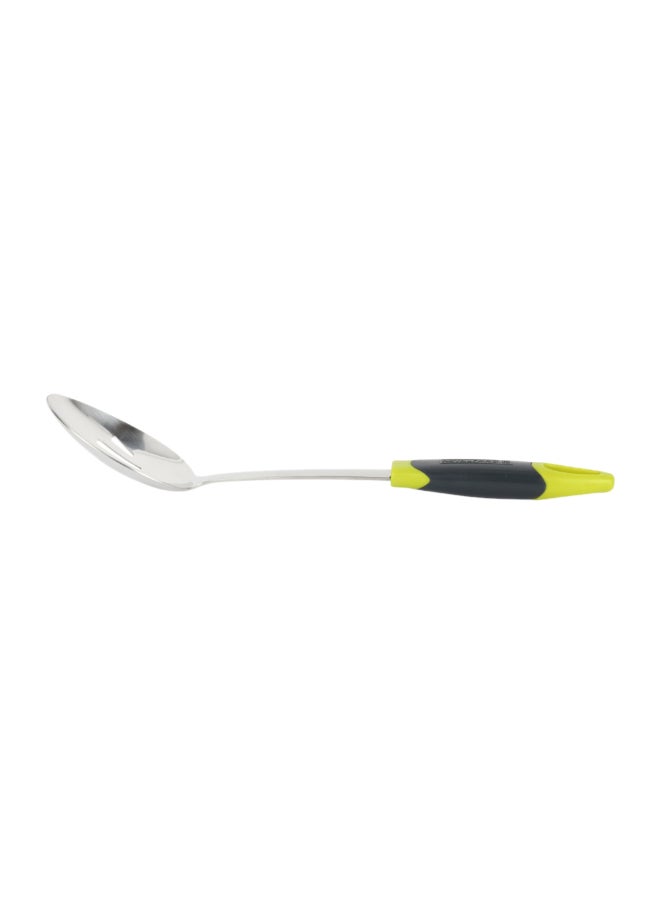 Royalford Slotted Spoon Multi Color Stainless Steel Gripped Abs Handle - Image 2