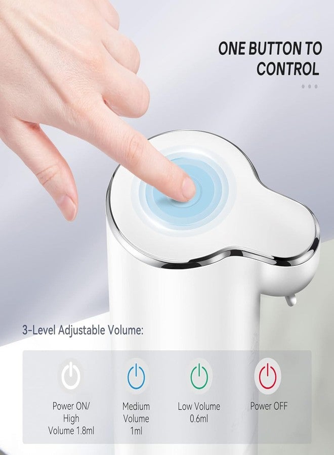 Secura Foaming Soap Dispenser, 10oz/300ml Touchless Automatic Soap Dispenser with Adjustable Volume Control, Rechargeable Hands Free Soap Dispenser for Kitchen, Bathroom White - Image 3
