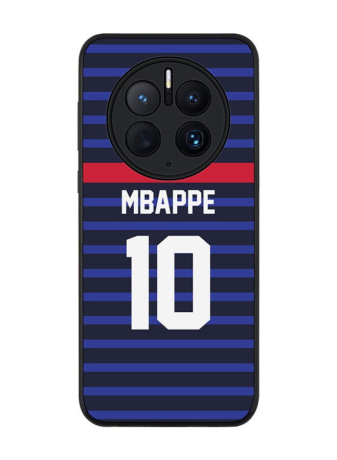 Stylizedd Rugged Black edge case for Huawei Mate 50 Pro Slim fit Soft Case Flexible Rubber Edges Anti Drop TPU Gel Thin Cover - Football Team - France Player Name - Mbappe - Image 1