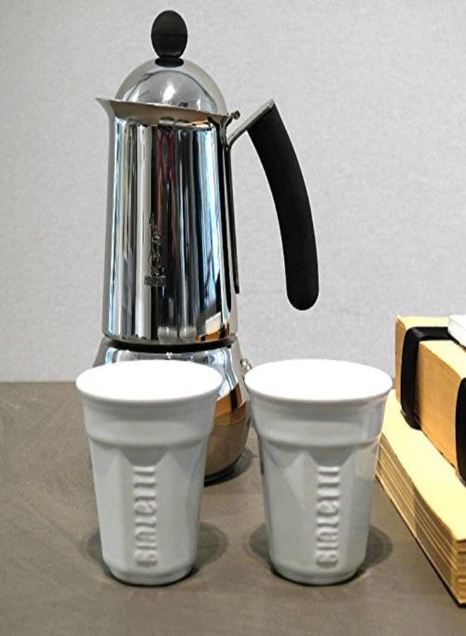 Bialetti Y0TZ502 6 espresso cups, porcelain, white, 6 pieces (pack of 1), - Image 2