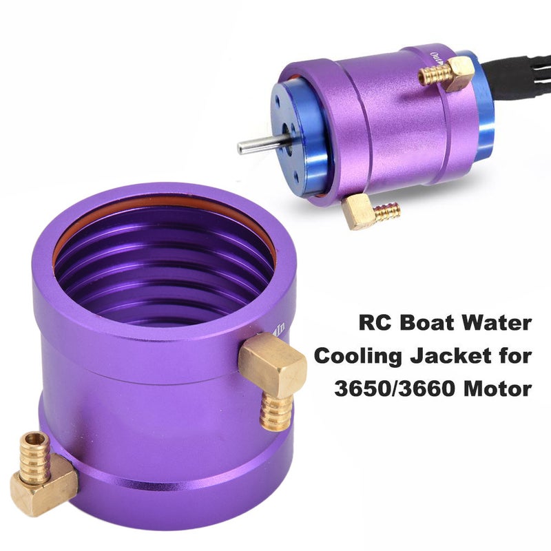 36mm Metal Water Cooling Jacket Kit for 3650/3660 RC Boat Ship Motor - Image 4
