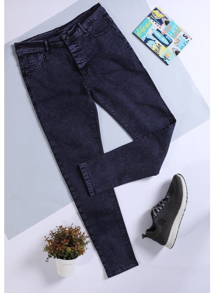 جادو بنطلون رجالي جينز ازرق داكن اللون - Image 1