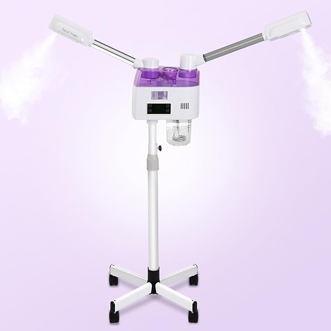 Qtavia 2 in 1 Hot Cold Hair And Face Spa Steamer Machine White - Image 1