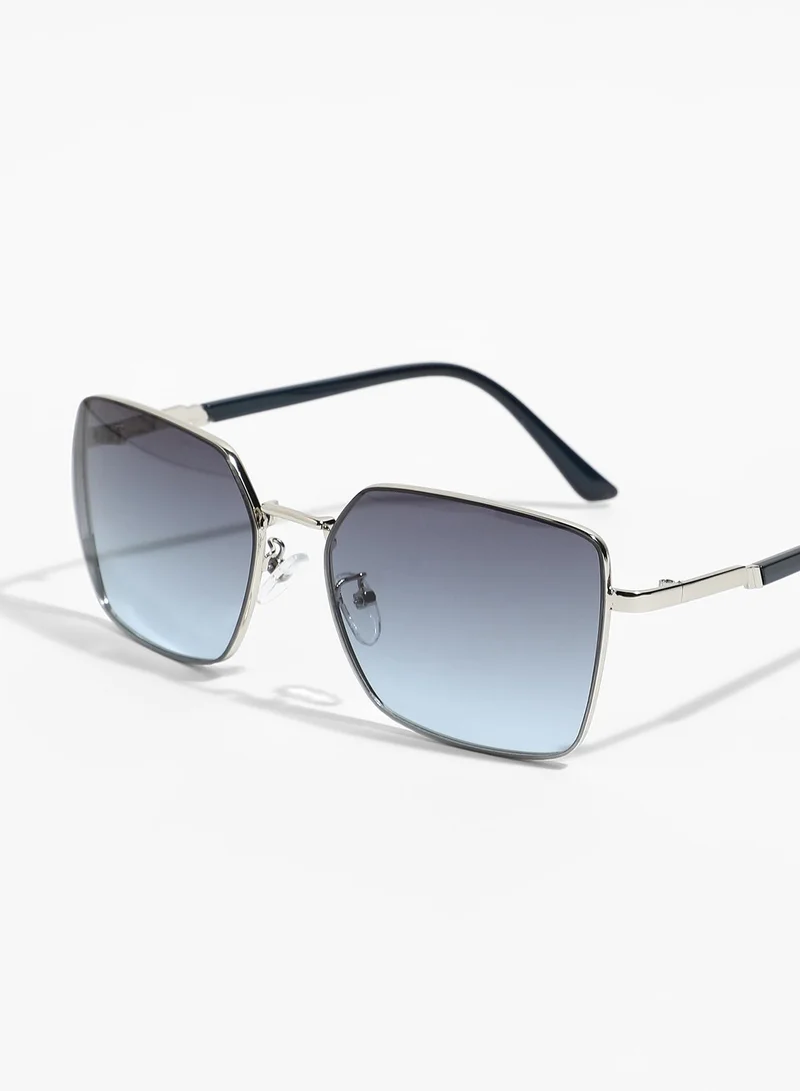 Haute Sauce Polarized Full Rim Rectangle Sunglasses For Women
