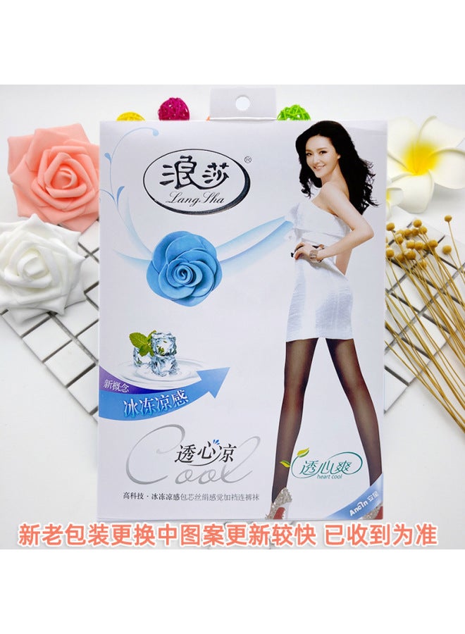 Longsha Silk Stockings Summer Anti-hook Silk Plus Pantyhose Ladies Plus File One-piece Black Meat Pineapple Stockings