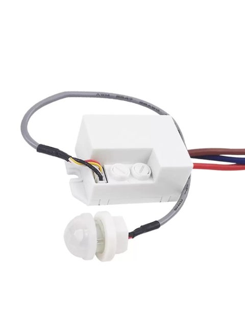 Mini Ceiling Flush Mounted Human Body Motion Sensor Switch LED Load Power 100W 220-240V with Adjustable Photosensitive Delay Time, 120 Degrees Detection Angle Detection Distance Max. 6 Meters, Designed for Corridor Ceiling Lights