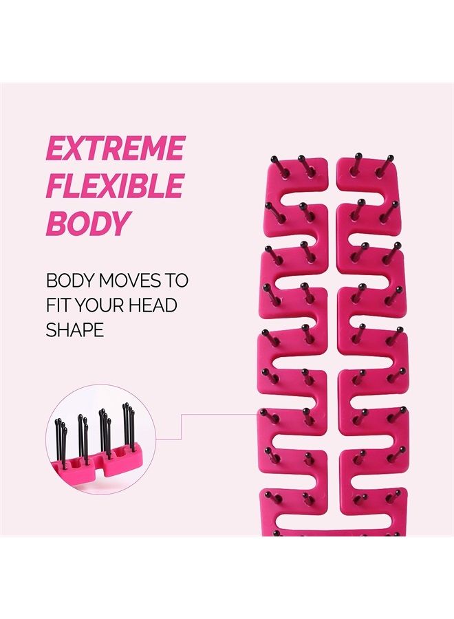 F3 Systems Folding Hair Brush with Mirror, Travel Folding Brush, Compact for Storage, Hair Brush Detangling Comb for Adult and Kids, Portable & Pocket Brush with Mirror, Healthy Shine, Wet & Dry Hair - Image 4