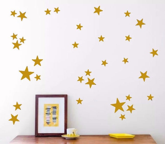 Decolight Decolihgt Gold Yellow Starburst Sticker  - Image 1