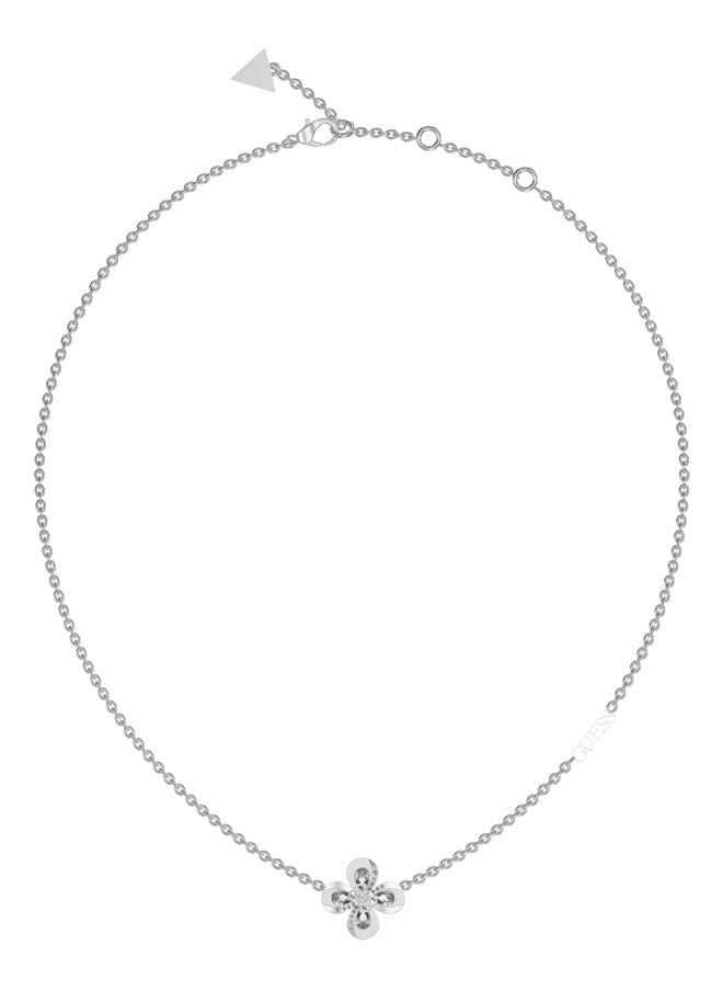 GUESS Ladies Silver Necklace 