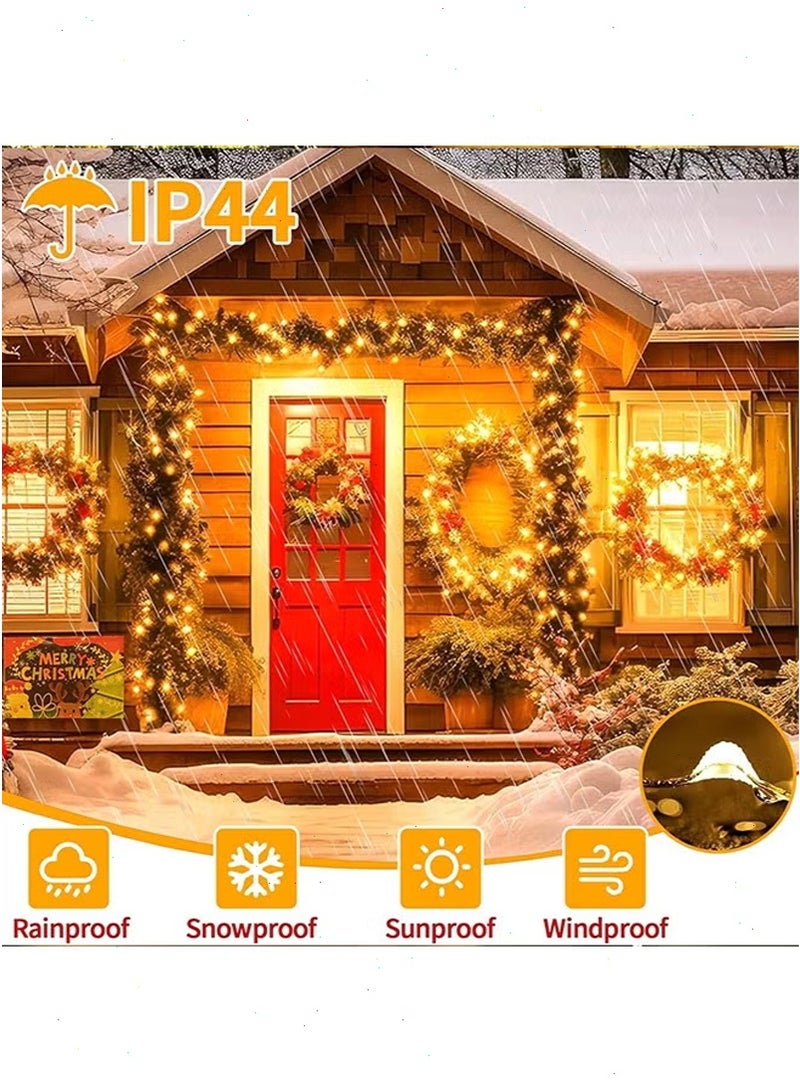 أضواء LED زخرفية لرمضان، زينة رمضان، أضواء LED لرمضان، 2 × 10 أمتار من الأضواء المنزلية ذات اللون الأبيض الدافئ التي تعمل بالطاقة عبر USB - Image 4