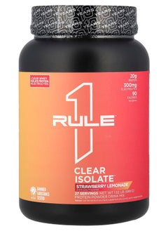 Rule One Proteins Clear Isolate™ Strawberry Lemonade 1.52 lb (689 g) 