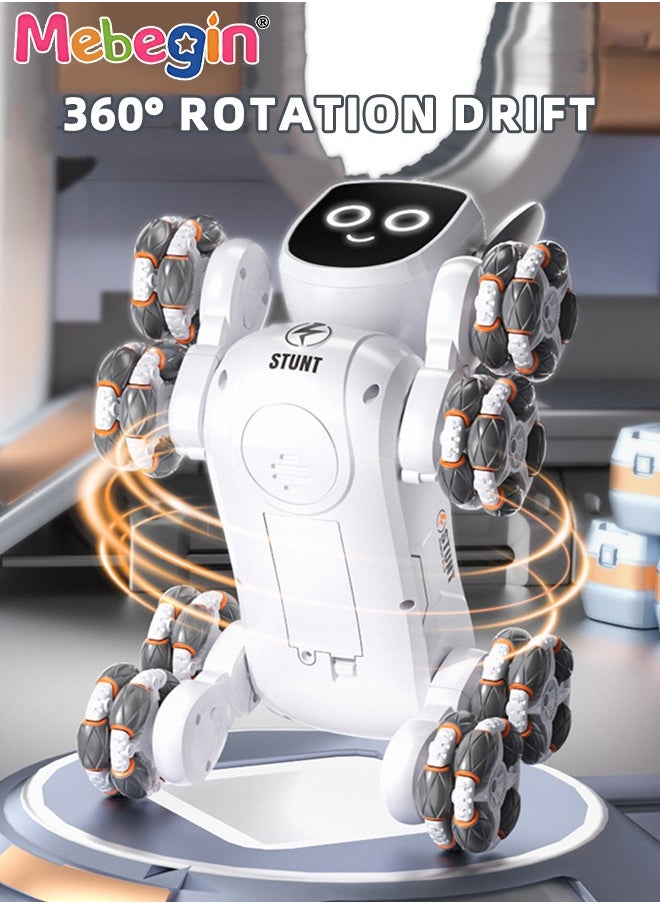MEBEGIN Stunt Robot Dog Toys for Kids, Cool Mechanical Dog with 360° Rotation Feature, Remote Control Car with Various Postures, Rechargeable RC Car, Stunt Car Toy with Light and Music, Gesture Sensing Robot Toys, Ideal Gift for Kids, 26.5*16*16cm  - Image 3