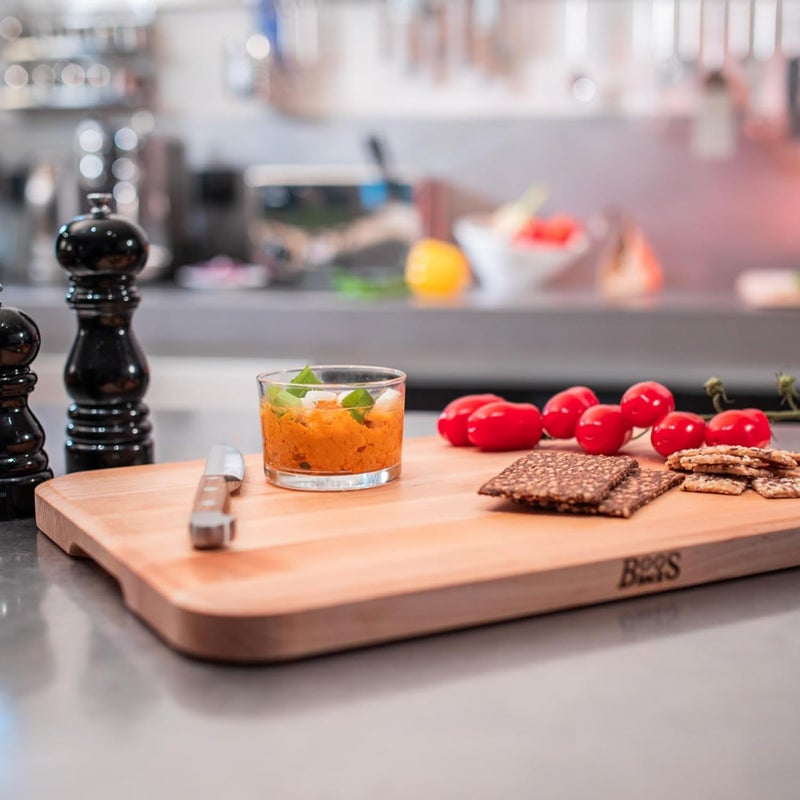 Boos Block Chop-N-Serve - All Purpose Chopping Block - North American Hard Maple Chopping Board - Safe for Food Preparation - 12 x 8 x 1 Inches - Image 5
