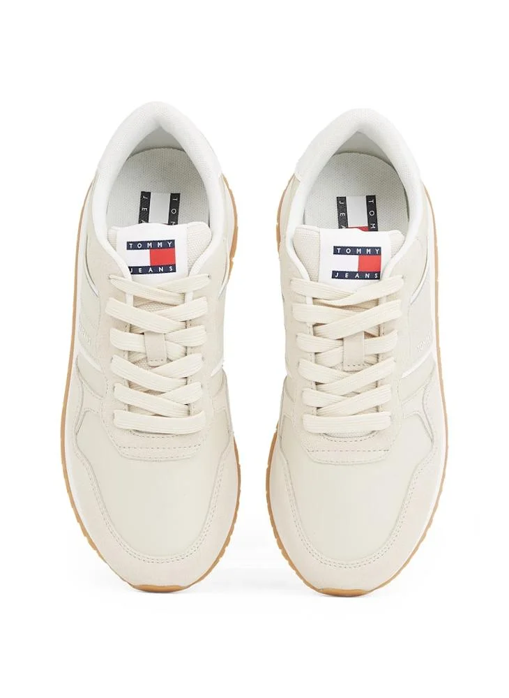 تومي جينز Logo Detail Lace Up Low Top Sneakers