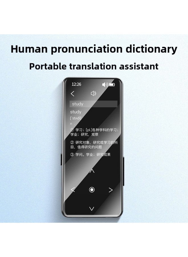 Product A20 A30 Photo Mp3 Metal Touch Large Screen Mp4 E-book Bluetooth Mp5 Music Player-Body Color:A20 English Version-Memory Capacity:No Memory Version - Image 3