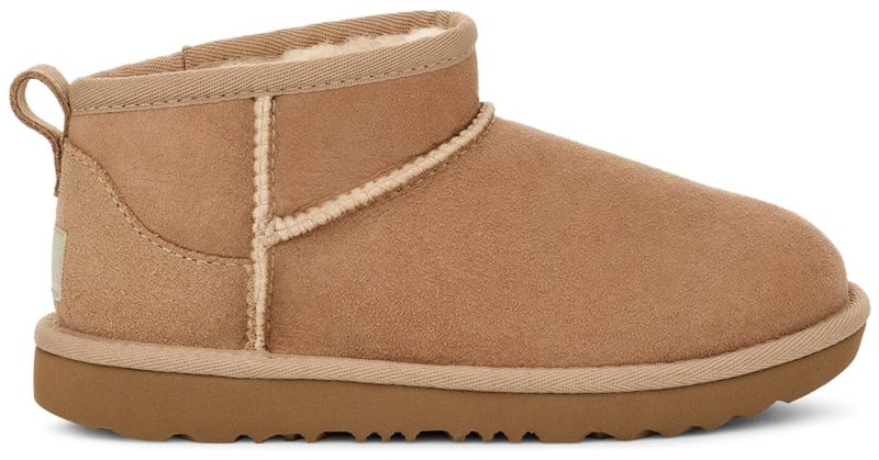 UGG Kids K Classic Ultra Mini Boot, Sand, 2 - Image 4