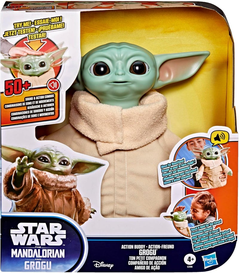 Star Wars The Mandalorian And Grogu Action Buddy Grogu Interactive Toy (25.4 cm) - Image 1