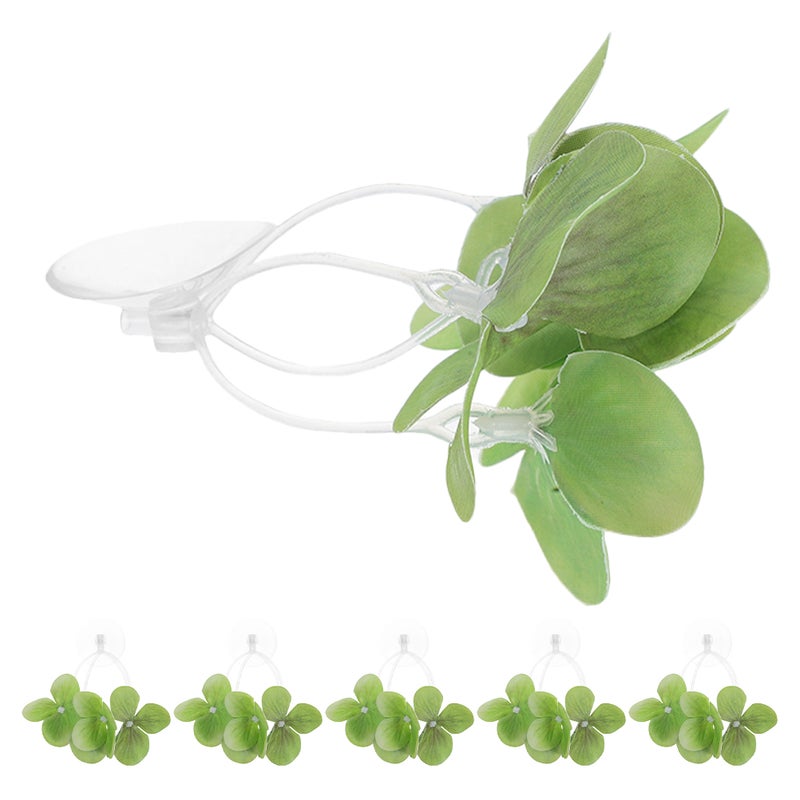 6pcs Artificial Aquarium Plants: Realistic Foliage with Cup for Fish Safety - Freshwater Landscaping Kit for Beginners - Image 1