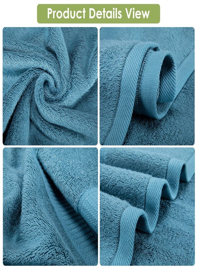 CANFOISON Extra Large Bath Towels Sheet for Body, Sensitive Skin, Adult Kids Baby Luxury Hotels, Spa, Gym Super Soft Highly Absorbent Oversized Towels 35" x 70" 1 Pack Peacock Blue - Image 3