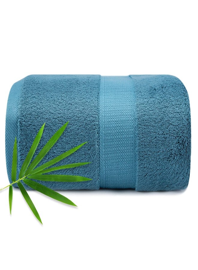 CANFOISON Extra Large Bath Towels Sheet for Body, Sensitive Skin, Adult Kids Baby Luxury Hotels, Spa, Gym Super Soft Highly Absorbent Oversized Towels 35" x 70" 1 Pack Peacock Blue - Image 1