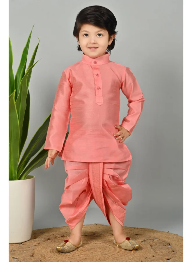 BT DEZINES Coral Kurta Dhoti Set for Boys