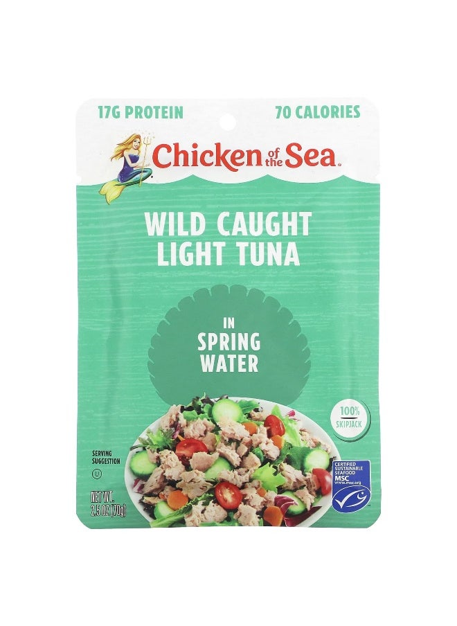 Chicken Of The Sea Chicken of the Sea, Wild Caught Light Tuna in Spring Water, 2.5 oz (70 g)  - Image 1