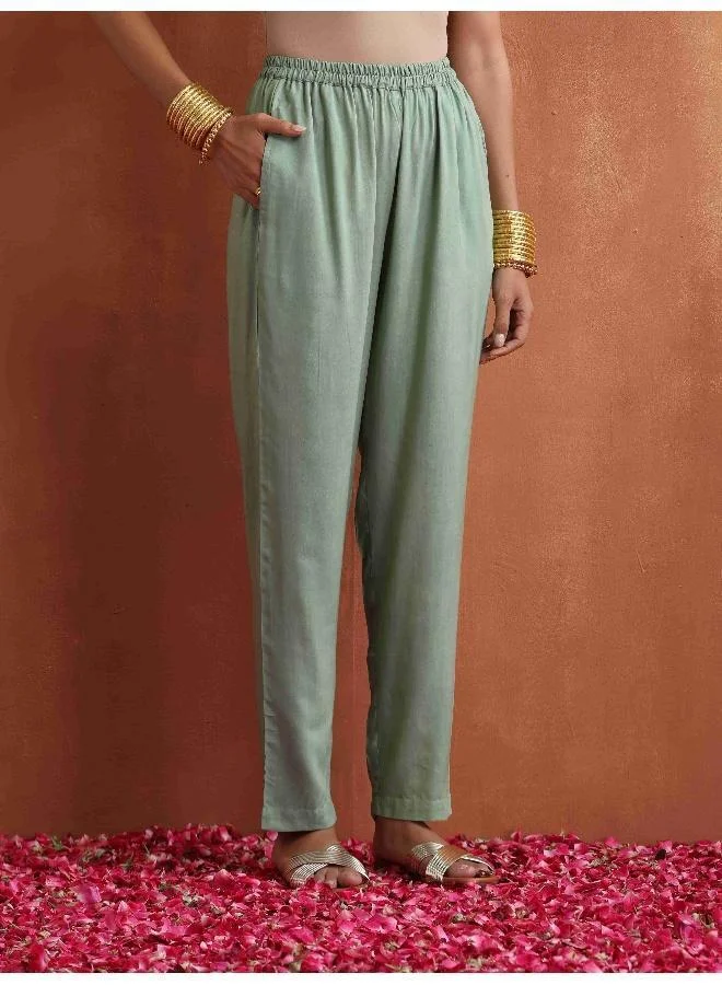 ترو برونز trueBrowns Beige Abstract Print Kurta Set
