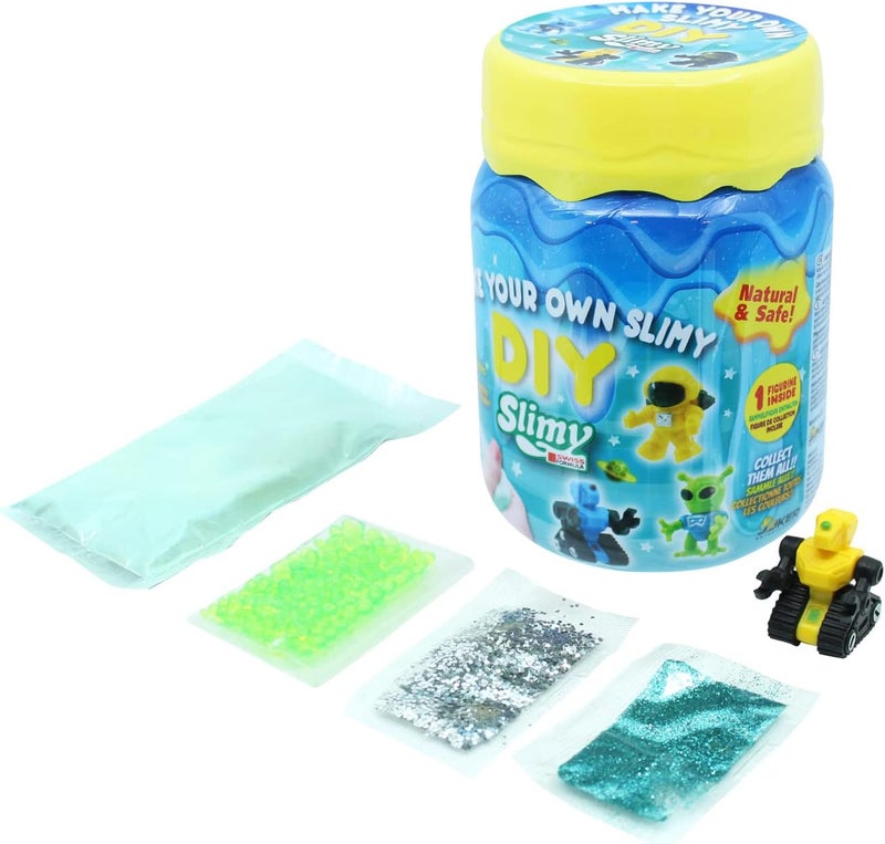 Slimy DIY Make Your Own Shake and Make Space and Aliens 500grams, Fun, Safe and Non-Toxic Slime Making Kit Toy - Image 1