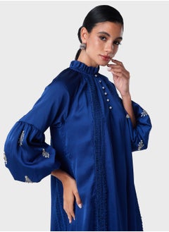 Threadz by Ajooni Peplum Hem Embellished Sleeve Kaftan  - Image 4