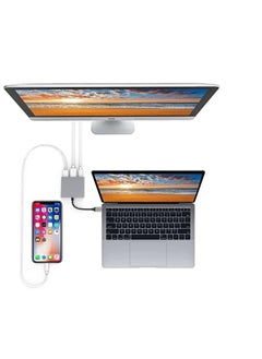 Generic HUB USB-C to HDMI Adapter (Supports 4K/UHD) 3 in 1 Type C Converter Cable for MacBook Pro 2017/2018, MacBook, Mac Pro, iMac, Chromebook, and Other USB 3.0 Type-C Devices  - Image 5