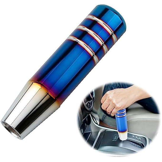 Unity ZUOLUN Shifter Knob 5 Universal Aluminum Alloy Shift Knob Car Gear Lever Stick Shifter Handle Gear Shifter Knobs Fit Most Automatic Manual Vehicle Blue - Image 1