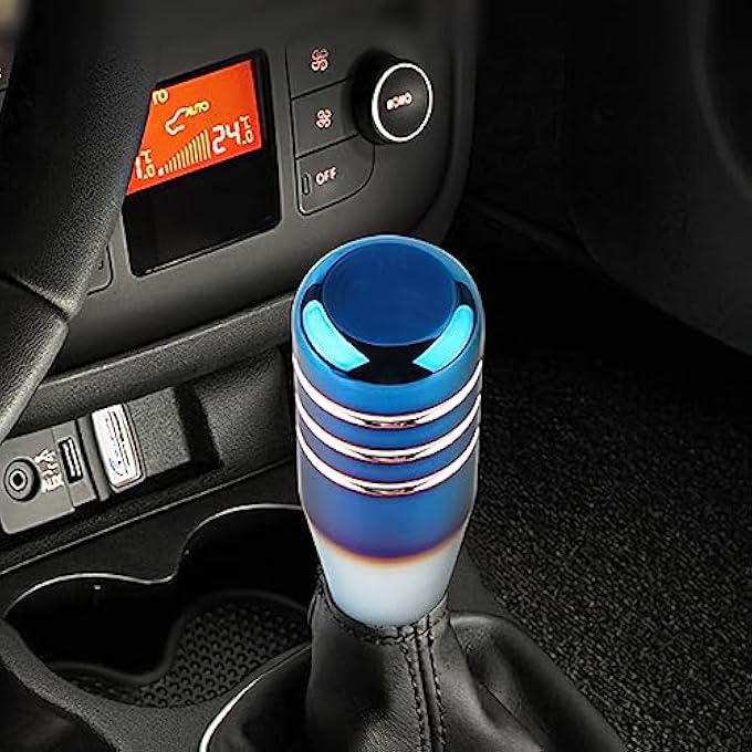 Unity ZUOLUN Shifter Knob 5 Universal Aluminum Alloy Shift Knob Car Gear Lever Stick Shifter Handle Gear Shifter Knobs Fit Most Automatic Manual Vehicle Blue - Image 5