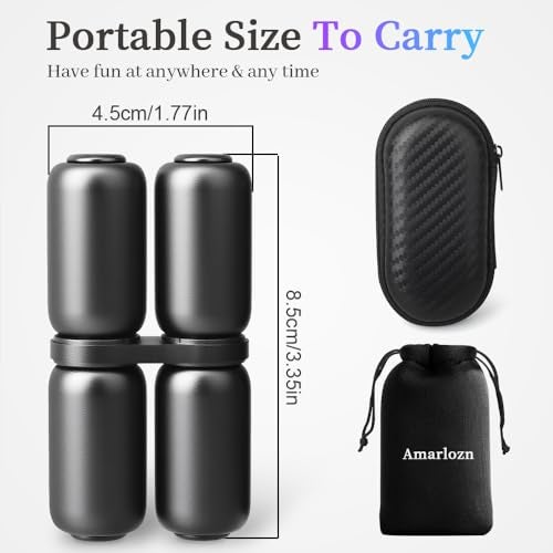 Amarlozn Handheld Fidget Hand Roller Toy for Kids Adults Metal Fidget Spinner Cool Gadget Desk Toy for Autism ADHD Anxiety Stress Relief Hand Exercise Items for Boy Teen Stocking Stuffer - Image 5