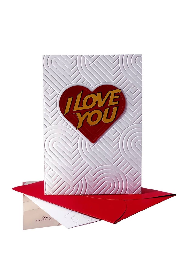 BenQuand I Love You Card, 3D Embossed Floral Valentine's Day Gift for Women and Men with Envelopes, Unique Handmade Celebration Decorations Cards for Boyfriend and Girlfriend，Wife and Husband - Image 1
