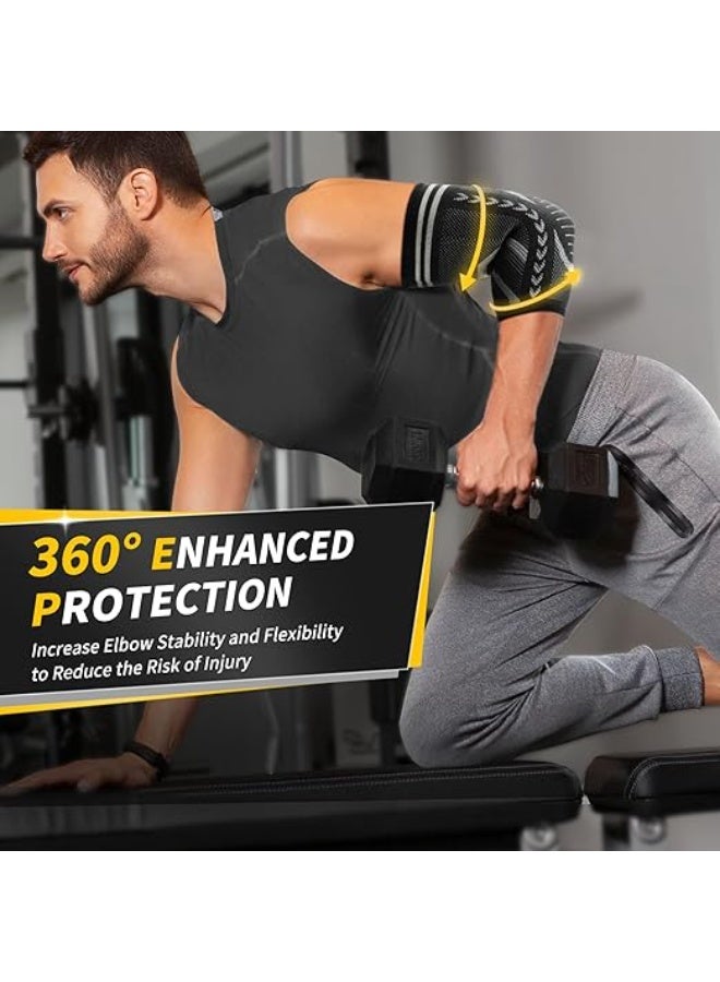 Elbow Compression Sleeve 2 Pack – Comfortable & Easy-to-Use Arm Support – Durable Design for Sports & Daily Activities - Image 2