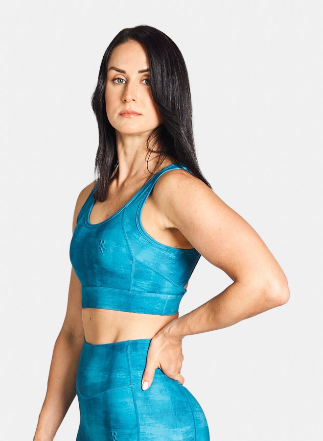 RZIST Blue Sports Bra - Image 5