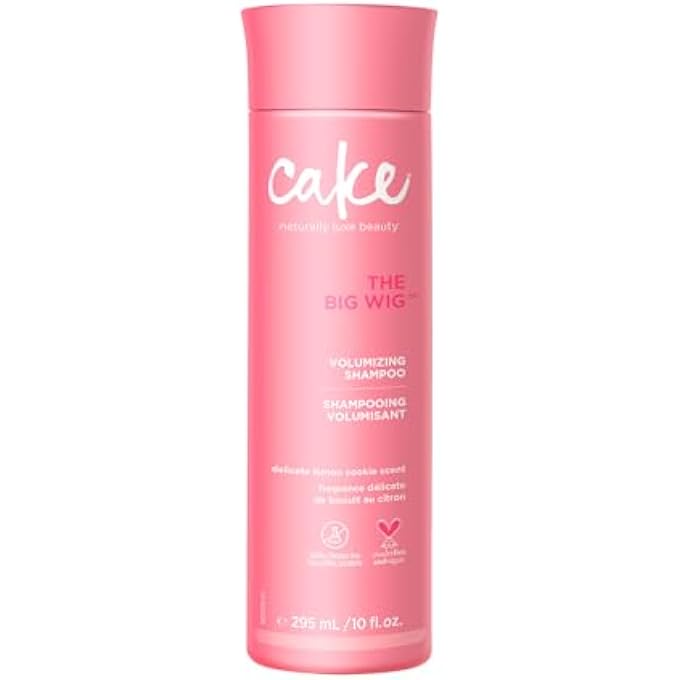 Cake Beauty Shampoo, The Big Wig â€“ Weightless Cleansing and Nourishing â€“ With Aloe Vera Rice & Soy Protein â€“ For All Hair Types â€“ 10 Fl Oz / 295 ml