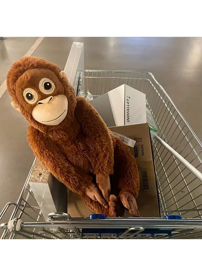 Brown Plush Monkey Doll Stuffed Animal Toy Cute Human Mimic Ideal Birthday Gift - Image 5