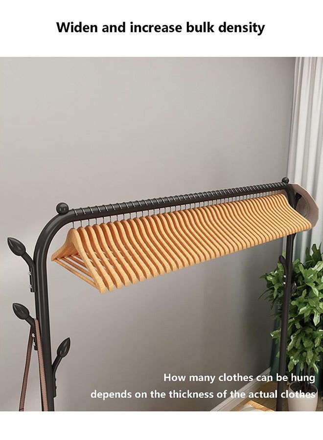 رولستيمي رف ملابس معدني أبيض حديث وبسيط مع تخزين متعدد الطبقات لغرفة النوم وغرفة المعيشة والمدخل - Image 5