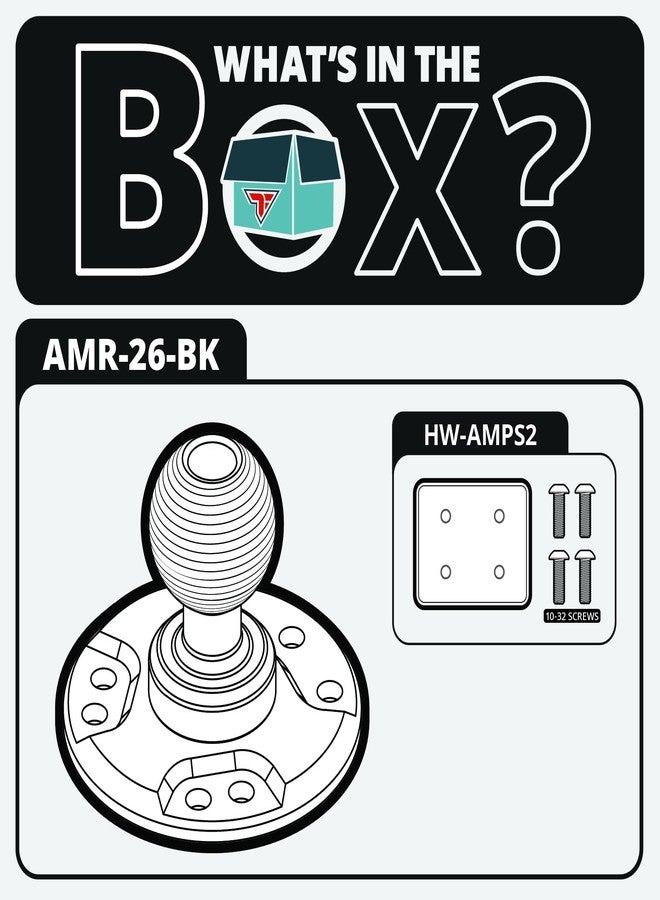 Tackform Round AMPS Mount - 25.4mm/1”/B-Sized System Compatible | CNC 6061-T6 Aluminum Ball | 7-Hole Drill Base | Mount Direct to Dash, AMPS, or Grid Style Brackets | Includes Hardware Kit | - Image 3