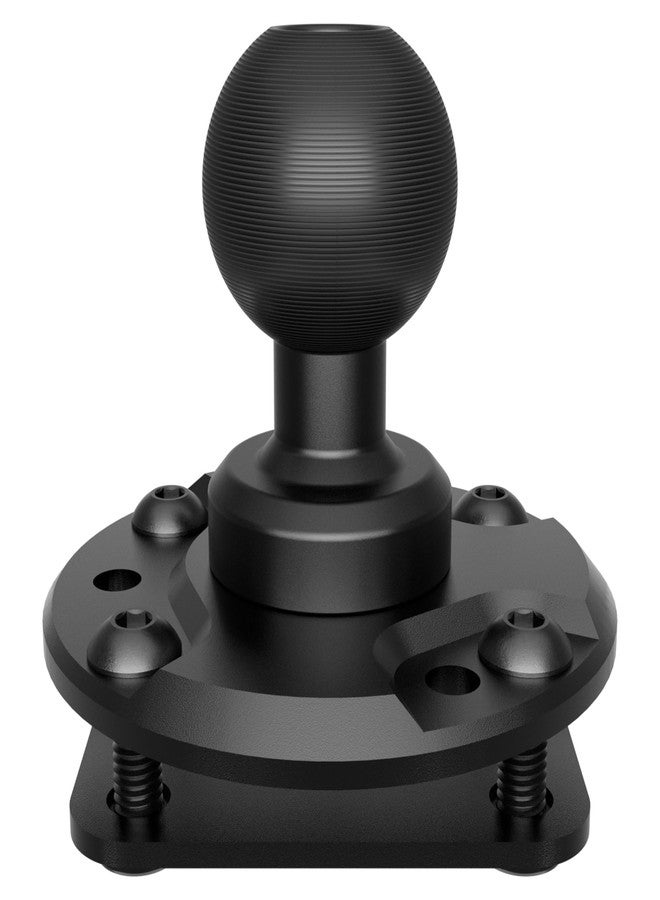 Tackform Round AMPS Mount - 25.4mm/1”/B-Sized System Compatible | CNC 6061-T6 Aluminum Ball | 7-Hole Drill Base | Mount Direct to Dash, AMPS, or Grid Style Brackets | Includes Hardware Kit | - Image 1