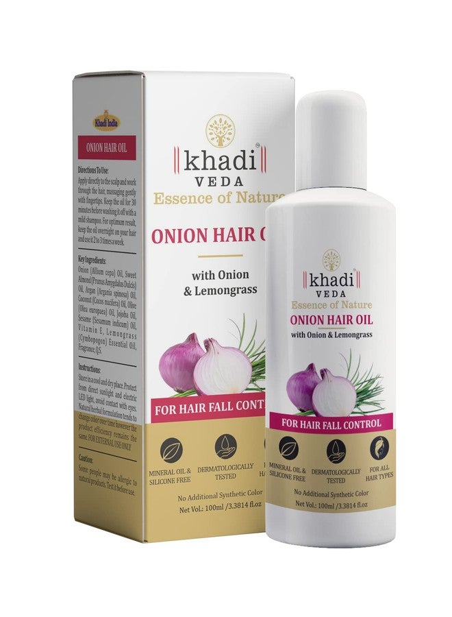 khadi VEDA Onion Hair Oil with Onion & Lemongrass 100 ml - Image 1