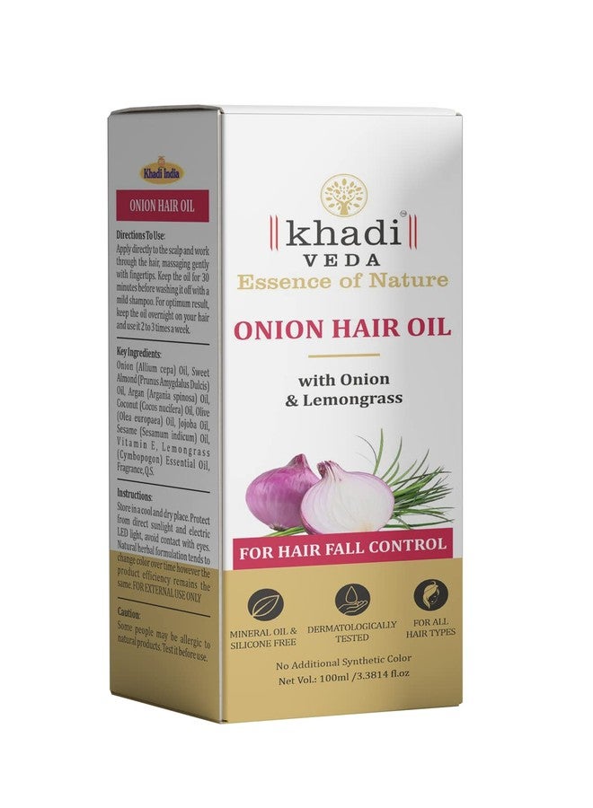 khadi VEDA Onion Hair Oil with Onion & Lemongrass 100 ml - Image 5