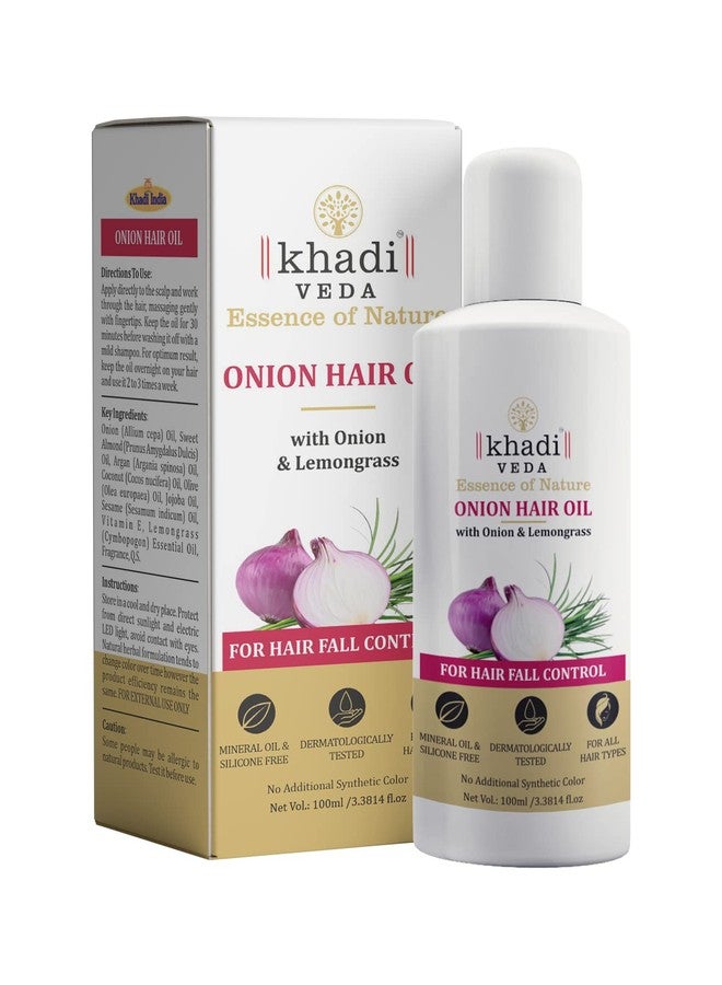 khadi VEDA Onion Hair Oil with Onion & Lemongrass 100 ml - Image 3