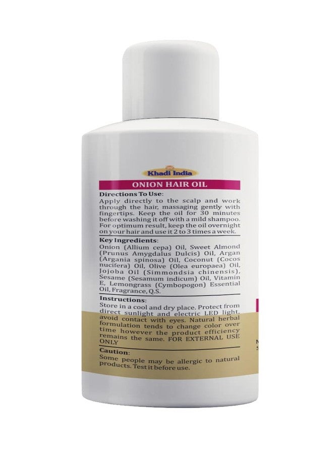 khadi VEDA Onion Hair Oil with Onion & Lemongrass 100 ml - Image 4