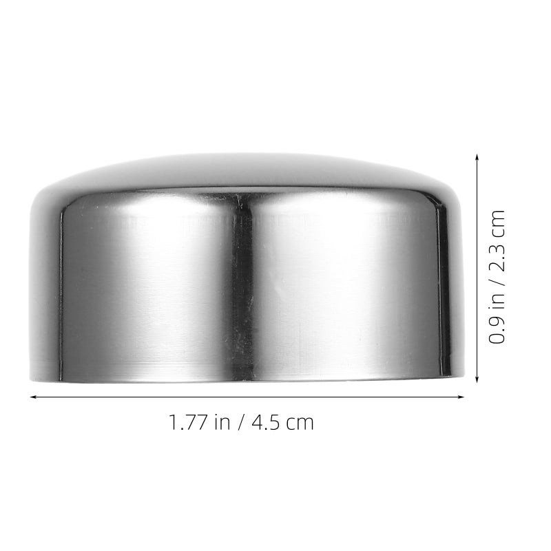 Stainless Steel Stair Handrail End Caps 2 Pack for 45mm Diameter Indoor Railing - Image 3
