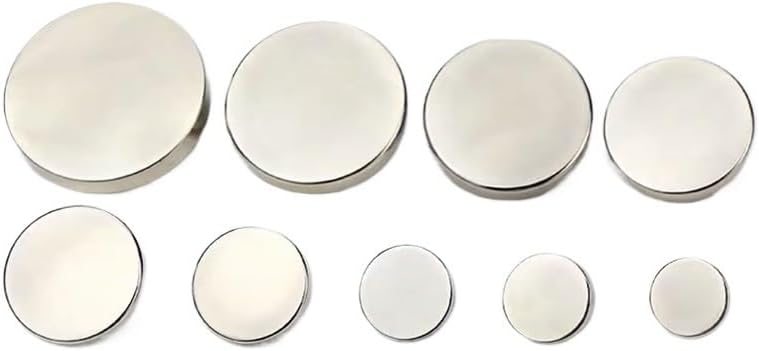 Buttons Vintage Buttons Button 10 Pcs Golden Metal Shank Sewing Buttons for Craft Alloy Button Clothing DIY Women's Coat Jacket Shirt Accessories Scrapbooking Buttons(Bright Silver,20mm) - Image 1