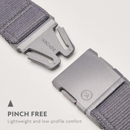 Arcade Belts A2 Atlas Unisex Adventure Belt: Heavy Duty Stretch, Metal Free Buckle, Charcoal - Image 2