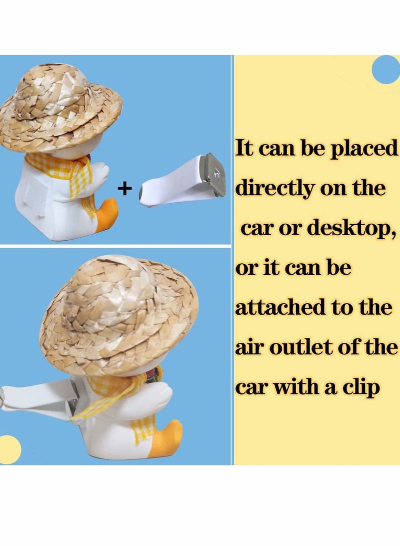 SYOSI Car Air Outlet Decoration, Cartoon Watermelon Duck Cute Accessories with Clip Suitable for Dashboard Desk Interior (watermelon Duck) - Image 2
