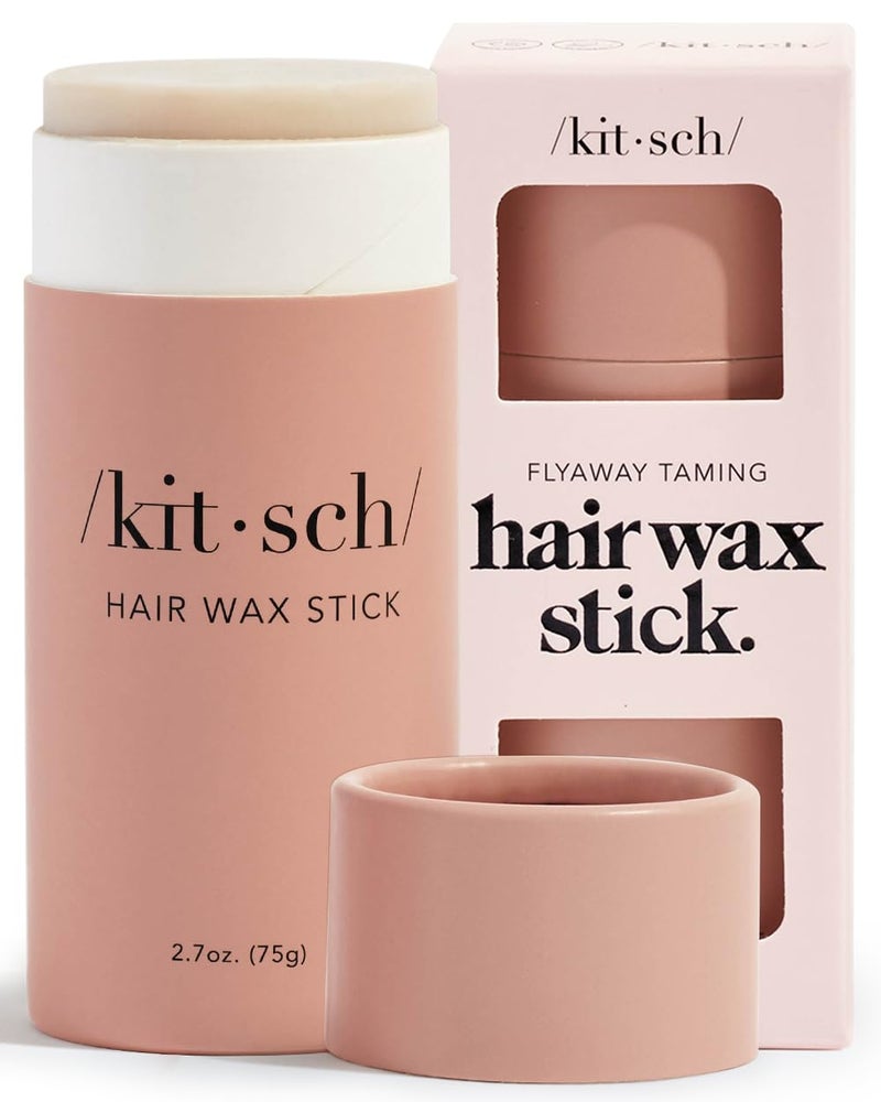 Kitsch Hair Wax Stick for Women  Men  No Residue Hair Finishing Stick for Flyaways All Day Hold Styling Product for Smoothing Hair Strands Hair Slick Back Stick AntiFrizz and Fly Away Hair Tamer